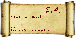 Stelczer Arnó névjegykártya